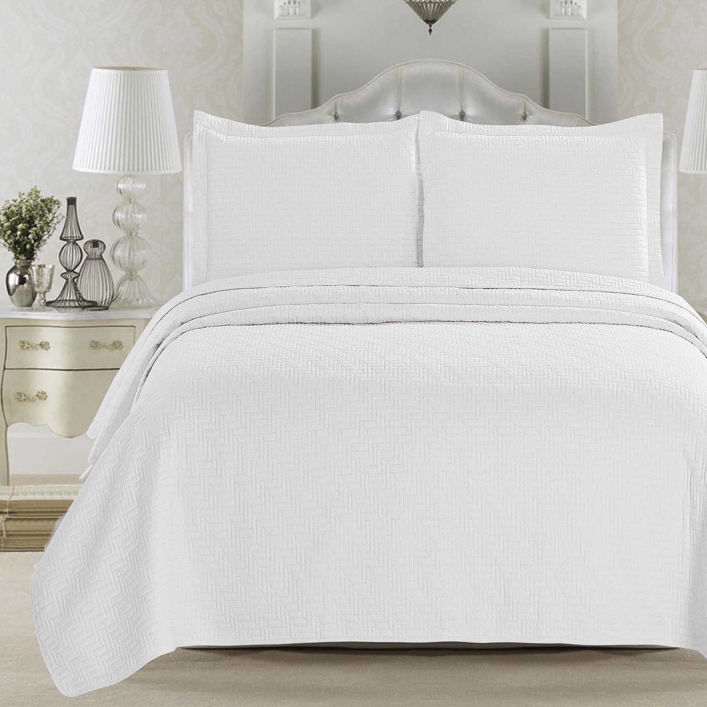 Herringbone Stitched Quilt - Louise Collection